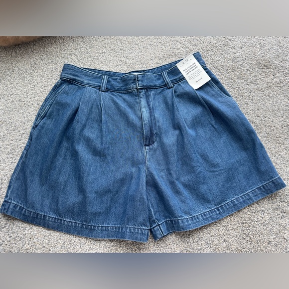 Madewell Pants - Madewell Harlow Superwide Blue Jean Shorts